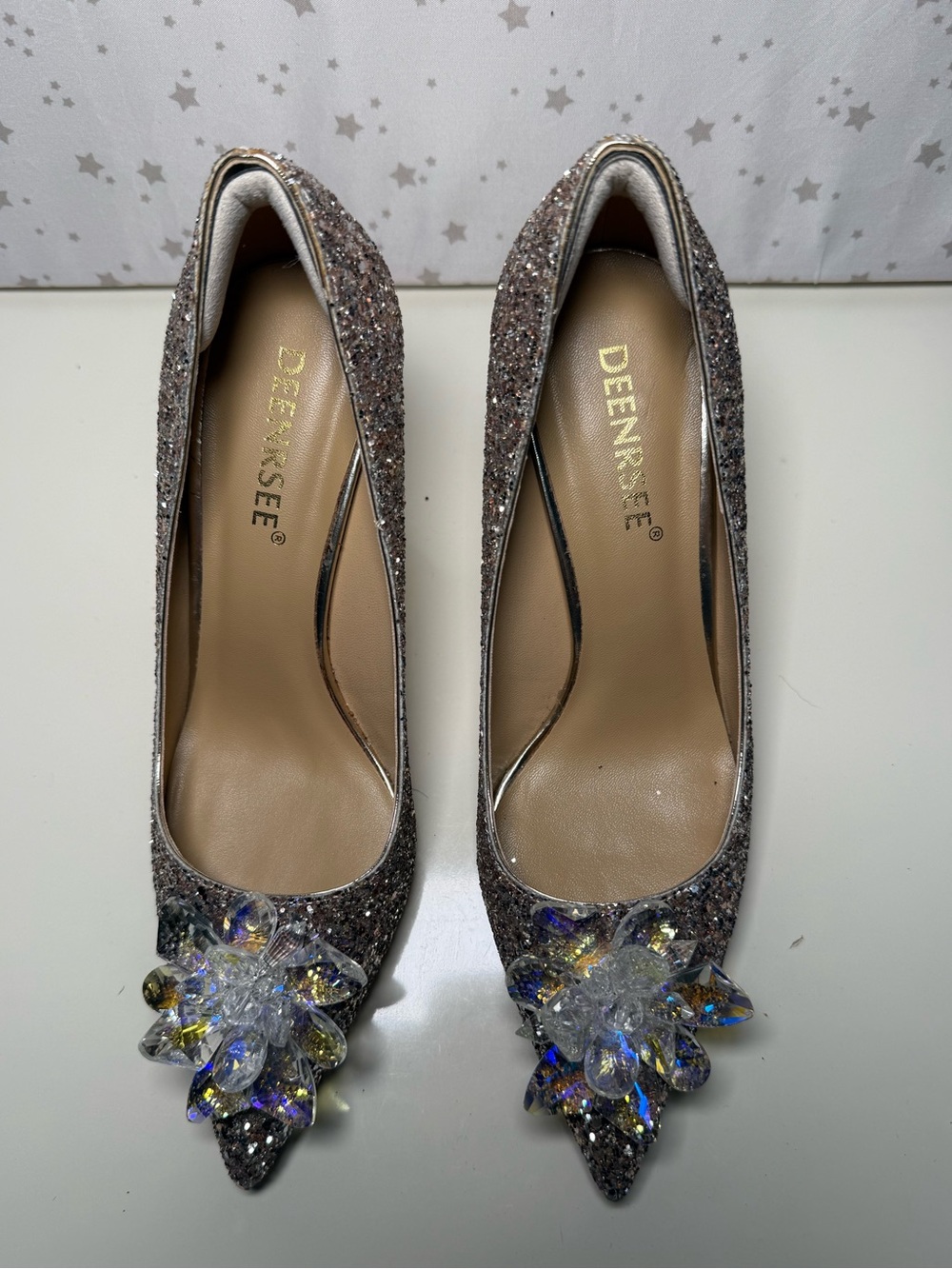 Crystal High Heels | Size 6 | DEENRSEE |